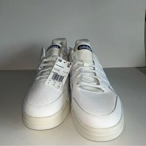 Adidas Classic White and Blue Sneakers